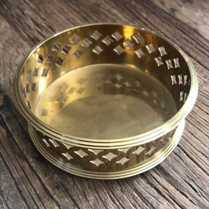 Ethan Allen Brass Wine Coaster